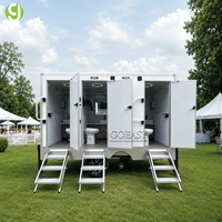 Remorque de toilettes mobiles galvanisées Goeasy, conforme aux normes australiennes, remorque de toilettes portables, remorque de toilettes mobiles