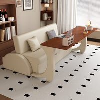 Canapé-lit convertible trois places style crème, résistant aux griffures de chat, minimaliste, multifonctionnel, pliable, double usage, pour salon