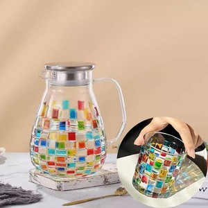 Jarra de agua fría de gran capacidad, taza para hervir agua, jarra de agua de borosilicato de alta resistencia, jarra para extraer agua fría para té y jugos - Product Image 2