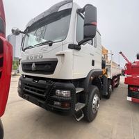 Camion-grue articulée 16 tonnes Howo 8x4 400HP Euro II, portée 23m, avec stabilisateurs hydrauliques