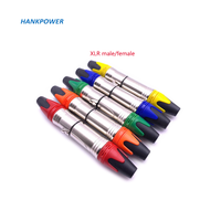 Connecteur XLR mâle et femelle coloré, 1 pièce, 3 broches, adaptateur, prise pour câble de Microphone