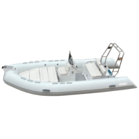 Offre Spéciale à grande vitesse 16ft Rib 480 Hypalon/PVC semi-rigide coque en fibre de verre RIB bateau gonflable