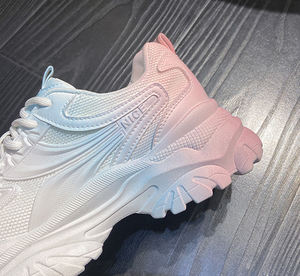 أحذية رياضية من Xrh برباط من المنصة أحذية نسائية لزيادة الطول مصبوبة بحقن أحذية نسائية مسطحة بمسام تهوية - Product Image 4