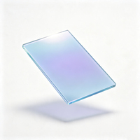 Substrat en verre conducteur ITO à haute transparence, faible résistance, pour écran tactile, écran LCD, cellule solaire photovoltaïque, taille personnalisée