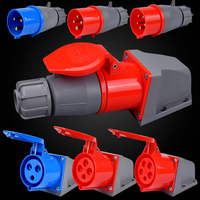 Prise industrielle IP44 5 broches 16A 220-380/240-415v, prise industrielle, prise et prise industrielle avec CE ROHS