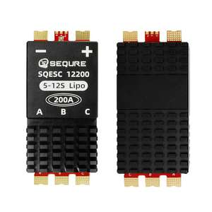 Fuente de alimentación ESC sin escobillas SEQURE 12200 200A BLHeli_32 | AM32 | Firmware ESCape32 para modelos de aviones (12200 y 8AWG) - Product Image 2