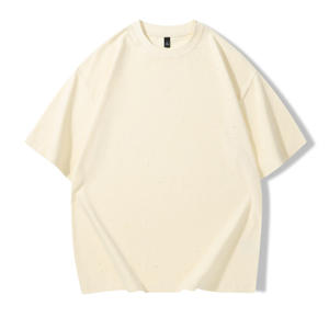 时尚定制220gsm厚棉t恤超大坠肩满天星图形嘻哈t恤奢华设计 - Product Image 5