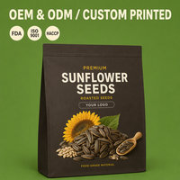 Sachets de poudre de spiruline imprimés sur mesure, qualité alimentaire, refermables, pour superaliments et compléments alimentaires, vente en gros