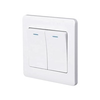 Electrical Switch Socket Electrical Switches And Sockets Home Lighting Power Electrical Switch 2 Gang 1way 10A 250V Wall Switch Socket