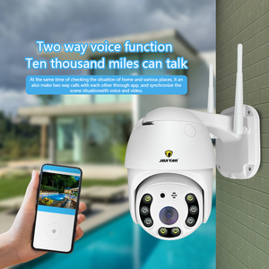 กล้องวงจรปิด JorTan 1080P Wi-Fi แบบโดมสำหรับภายนอกอาคาร พร้อมเซ็นเซอร์ CMOS มองเห็นในเวลากลางคืน ระบบ PTZ กันน้ำ IP66 เสียงสองทาง และควบคุมผ่านแอป - Product Image 2
