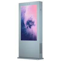 Écran tactile LCD numérique de 55 pouces pour intérieur et extérieur, totem publicitaire, kiosque sur pied pour la publicité