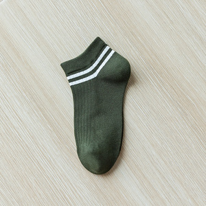 Chaussettes de cheville pour femmes en coton solide, jetables, à motif numérique fantaisie, tricotées, antibactériennes, vente en gros en Chine pour le printemps - Product Image 4