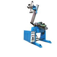 Table de soudage rotative automatique Positionneur de soudage de 100kg avec pince de 200mm Contre-pointe pneumatique