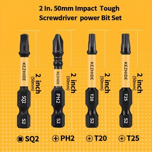 Puntas de destornillador magnéticas de acero S2 de 50 mm, resistentes a impactos, para juego de herramientas eléctricas - Product Image 1