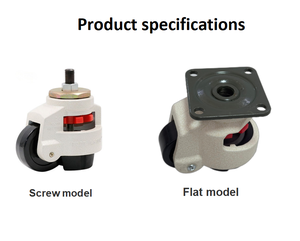 Schwerlast-Einziehbare Stahl-Schwenkrollen Möbelrollen Industrielle Werkstattrollen Verstellbar 1500kg Tragfähigkeit Nivellierend - Product Image 3