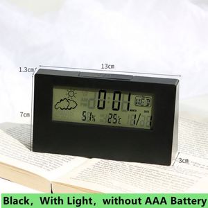 Đa chức năng đồng hồ báo thức kỹ thuật số độ ẩm thời tiết dự báo nhiệt kế tỷ trọng kế bàn và bảng đồng hồ - Product Image 3