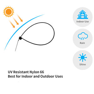 ربطات كبل نايلون من المصنع * من المصنع من النايلون بأربطة ربط سلكية ذاتية القفل من النايلون 66 ربطة عنق بسحاب ذاتي القفل - Product Image 6