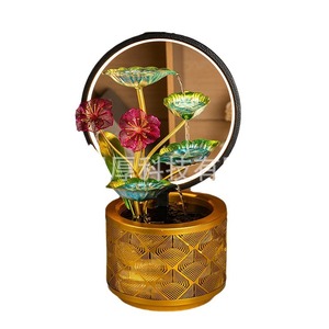 Rueda de Agua Feng Shui, Fuente Ecológica Pintada en 12 Colores para Sala de Estar u Oficina, Ideal para Regalo - Product Image 1