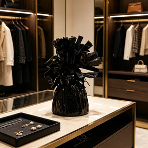 Decorazioni per Feste Eleganti Monouso Nere - Confezione da 12 Pezzi - Product Image 5