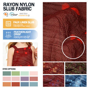 Tela Personalizada Suave y Transpirable de Mezcla de Viscosa, Rayón y Nylon con Textura para Camisas - Product Image 1