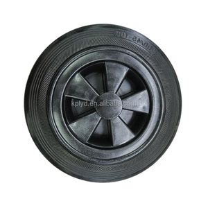 Fabrik-direkt 240-liter-außen-mülltonnen-rollen 8-zoll-massivgummi-rollen - Product Image 3