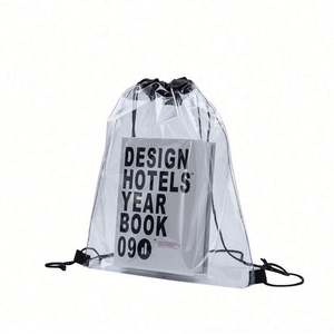 Custom Printed logo Stylish Waterproof Transparent Draw String <b>Backpack</b> Clear PVC <b>Drawstring</b> Bag <b>Backpack</b> - Product Image 4