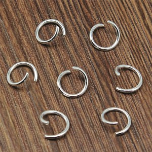 Open End Rings Iron Plated <b>Silver</b> Round 8mm 9mm 10mm For Bracelet Making Jewelry Accessories Connecting Rings - Product Image 2