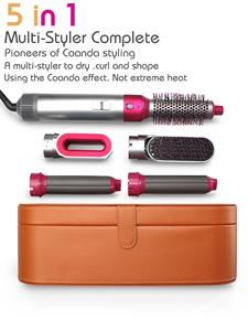 Professional 1000W Pink Salon Tools 5-in-1 Multi Styler Hot Air <strong>Hair</strong> Dryer Wrap <strong>Brush</strong> Curler Straightener For All <strong>Hair</strong> Types - Product Image 6