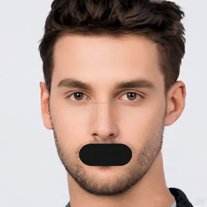 แผ่นปิดปากกันกรนแบบสั่งทำพิเศษ ผสมเจลซิลิโคนเกรดทางการแพทย์ ผ้าไหมไผ่คุณภาพพรีเมียม ป้องกันการแพ้ กลิ่นมิ้นต์ ผสมเรสเวอราทรอล - Product Image 1