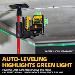 DEWALT DW089LG 12V <span class=keywords><strong>MAX</strong></span> เครื่องวัดระดับเลเซอร์สีเขียว 3 ลำแสง พร้อมเส้นแนวนอนและแนวตั้ง 360 องศา - Product Image 5