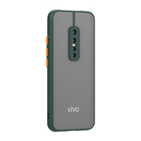 Étui pour vivo V17 Pro avec protection d'appareil photo, coque translucide mate effet fumée, accessoires pour téléphone portable