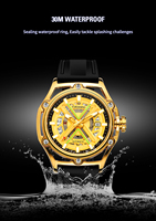 Montre mécanique FORSINING 8282, bracelet en cuir véritable, résistante à l'eau, affichage du calendrier, design de montre de plein air, horloge multifonctionnelle