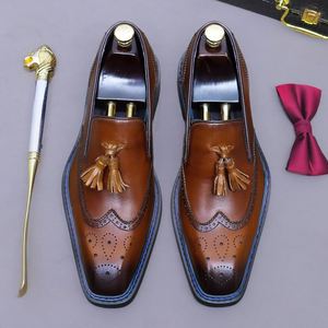 Zapatos de Cuero PU Transpirables Antideslizantes de Color Puro, con Cordones, Cuadrados, Casuales, de Negocios, Tallas Grandes, de Alta Calidad para Dropshipping - Product Image 4