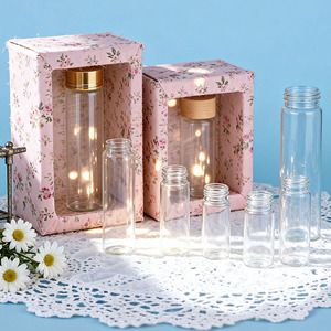 Alta Qualidade Popular Mini 22mm Diâmetro Borosilicato Seco Flor Chá Recipiente 20ml 30ml 40ml 50ml Garrafa De Tubo De Vidro Com Tampa - Product Image 4