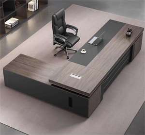 Juego de Escritorio Ejecutivo Moderno de Lujo con Diseño de Paneles, Muebles Comerciales Multifuncionales - Product Image 5