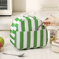 Sac à lunch isotherme rayé grande taille, multi-usage, portable, avec doublure en aluminium épais, en polyester, moderne