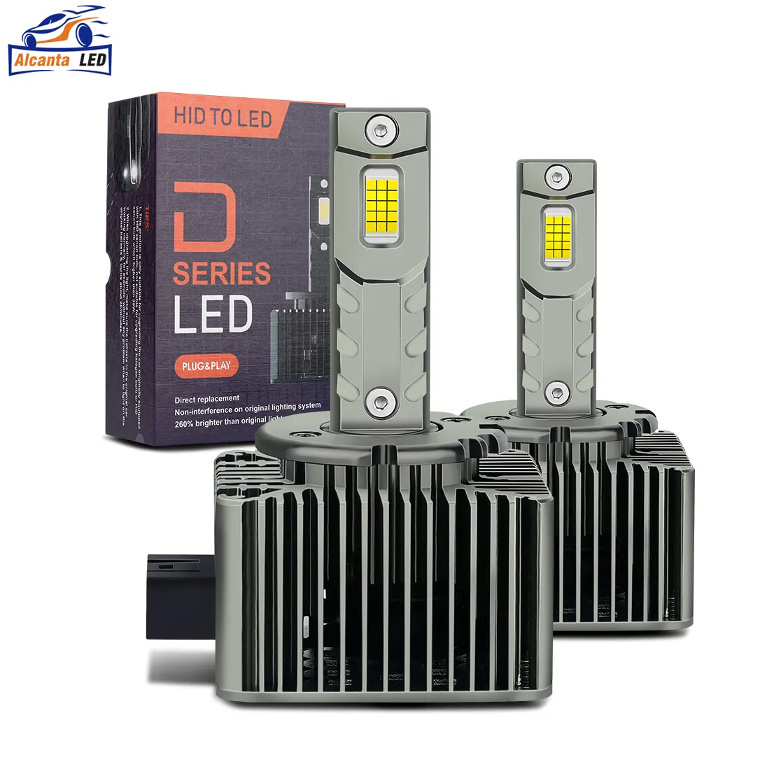 AlcantaLED Plug & Play D3S LED-Lampe Mini Größe 35W Canbus D1S D3S D5S D8S LED-Autos chein werfer D2S D4S Auto-LED-Lampe