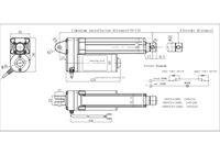 Actionneur linéaire IP66 haute protection 2800N avec retour de position, course réglable, moteur DC pour applications de ventilateurs, assemblage efficace
