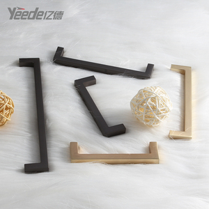 Ngăn Kéo Đồ Nội Thất Vuông T Bar Kéo Đen Tủ Bếp Nội Xử Lý Đồ Nội Thất Xử Lý & Knob Hợp Kim Kẽm, Hợp Kim Kẽm Hiện Đại - Product Image 2