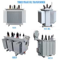 Transformateur de distribution immergé dans l'huile sur mesure 10kV 33kV, groupe vectoriel Dyn11, triphasé 50Hz 60Hz pour ferme solaire