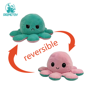 En gros Double Face En Peluche Flip En Colère En Peluche Poulpe Doux Poupée Réversible Pieuvre En Peluche - Product Image 1