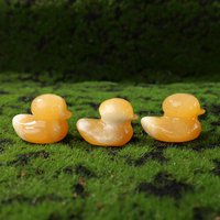 Figurine de canard en calcite jaune naturelle sculptée, en cristal, pour la décoration intérieure et la collection mignonne – Vente en gros