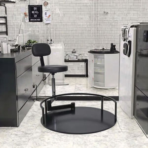 Silla de Barbero Profesional, Resistente, Giratoria 360 Grados, Mueble Metálico para Salón, Hotel, Escuela, Sala de Estar, Peluquería - Product Image 2