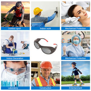 安全メガネラップアラウンド保護男性女性AnsiZ87ガラス戦術ナイトビジョンユニセックスデザイナー処方作業ゴーグル - Product Image 3