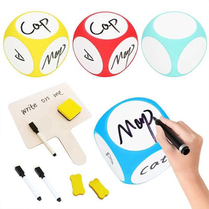 6 12 mặt in trắng đồ chơi giáo dục số lượng lớn trống Jumbo tùy chỉnh đa diện khổng lồ lớn nhỏ PU EVA bọt xúc xắc với logo - Product Image 4