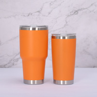 Gobelet personnalisé de 30oz avec couvercle, gobelet à café isolé sous vide en acier inoxydable, tasse de voyage enduite de poudre à double paroi