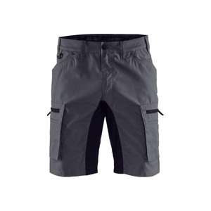 BLAKLADER - 144918459699C44 Service <b>shorts</b> <b>stretch</b> Mid grey/Black - EAN 7330509801840 <b>WORK</b> TROUSERS <b>WORK</b> <b>SHORTS</b> - Product Image 1