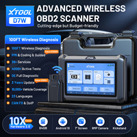 2026 XTOOL D7W Inalámbrico por Infrarrojos, Herramienta de Escaneo Automotriz, Programador de Llaves Inmovilizadoras, Máquina de Códigos con Codificación de ECU y Más de 39 Funciones de Reinicio