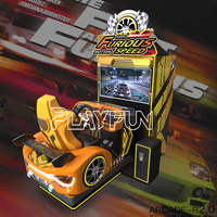 PlayFun 2023 Nouveau Haute Qualité Full Motion Furious Speed Simulation Arcade Racing Car Game Machine Driving Cars Simulator Games