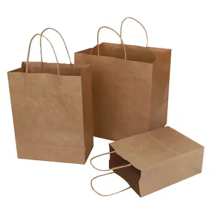 Пакет пакет из крафт-бумаги bolsas de papel пакет из крафт-бумаги с ручкой для покупок